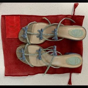 Brand New René Caovilla block heel sandals